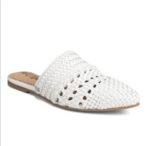 Sam Edelman - Natalya Woven Leather Mules White - Size 7